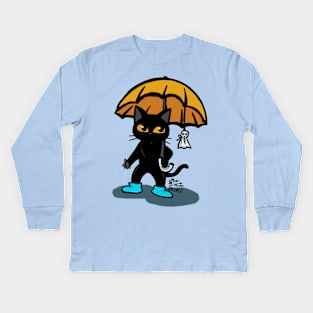 Rainy day Kids Long Sleeve T-Shirt